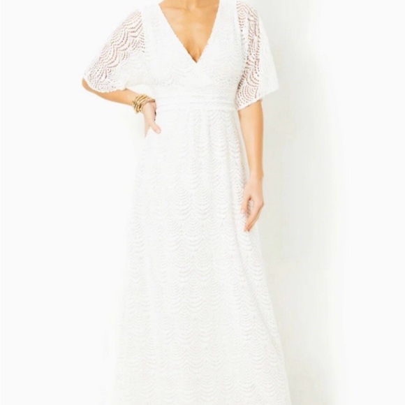Lilly Pulitzer White Maxi Dress - Picture 1 of 6